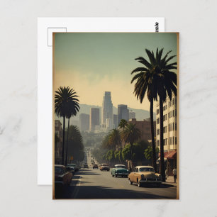 Los Angeles Vintage Poster Postkarte