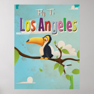 Los Angeles Vintage-Urlaubsposter Poster