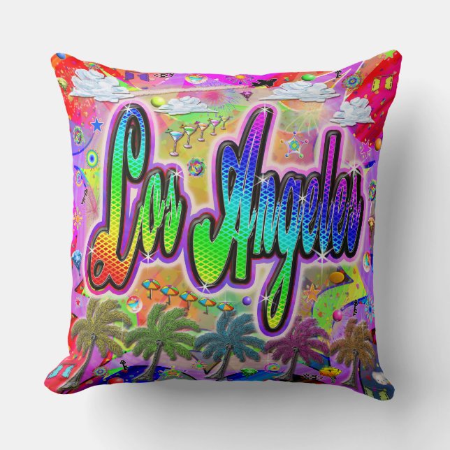 Los Angeles Vista Express Pillow Kissen (Vorderseite)