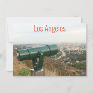 Los Angeles von Mulholland Drive card