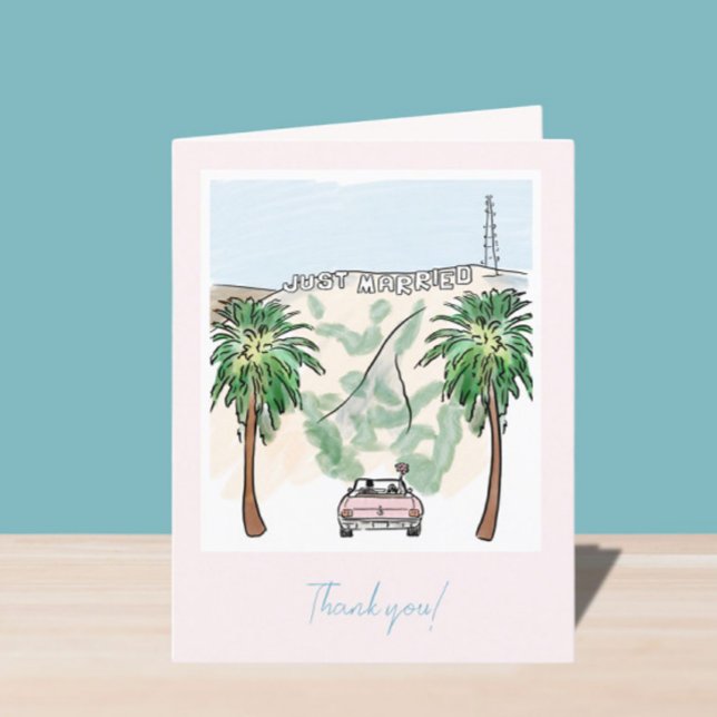 Los Angeles Wedding Vielen Dank Cards Dankeskarte (Von Creator hochgeladen)
