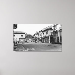 Los Angeles, Weise Chinatown CAs Ginling auf Leinwanddruck