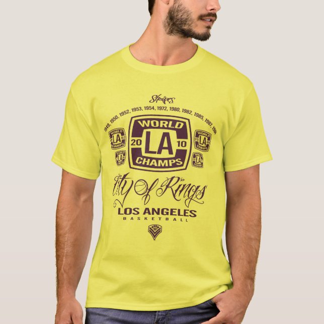 Los- Angelesstadt des Ring-T - Shirt (Vorderseite)