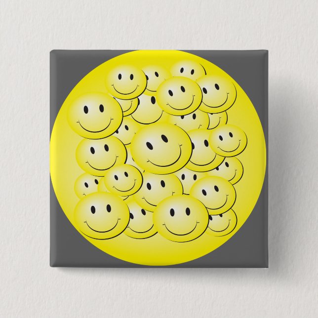 Los Blasengesichter. Button (Vorderseite)