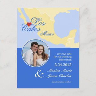 Los Cabos Mexiko Save the Date Fotoankündigung Einladung