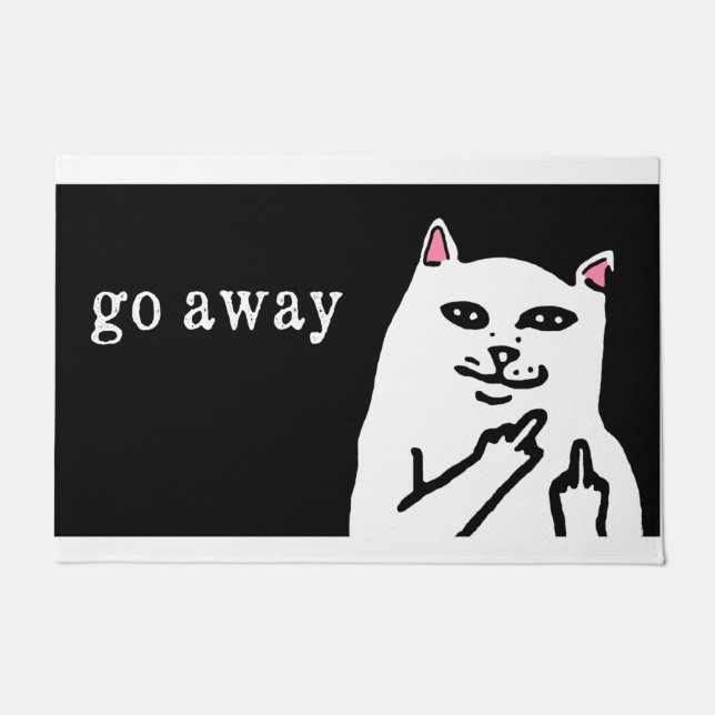 Los Cat Doormat | Funny Cat Sprichwort Mat Fußmatte (Vorderseite)