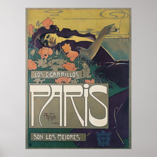Los Cigarrillos París, Poster (Vorne)