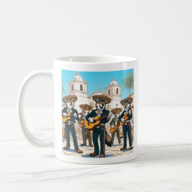 Los Coyotes Mariachi  Kaffeetasse (Links)