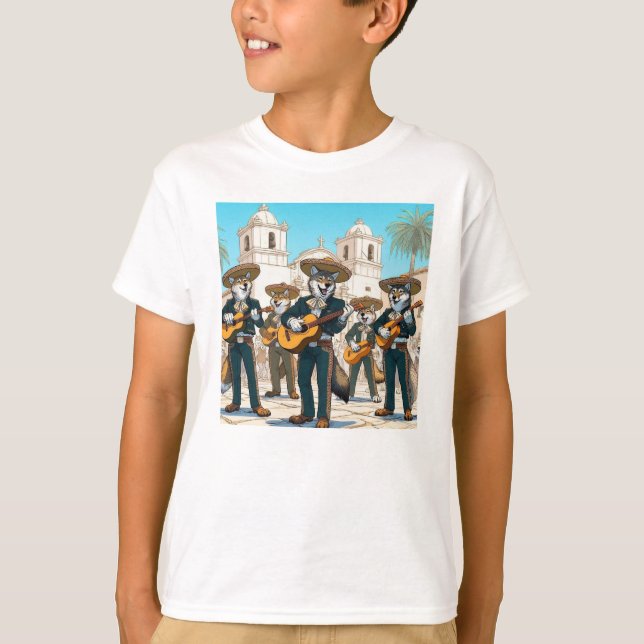 Los Coyotes Mariachi  T-Shirt (Vorderseite)