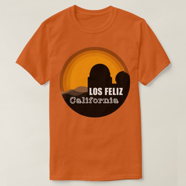Los Feliz California Los Angeles Griffith Observat T-Shirt (Design vorne)