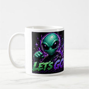 Los geht's Alien-Emote-Kaffeetasse Kaffeetasse