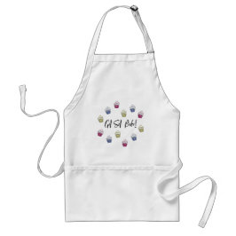 Los geht's, backen Sie bunte Cupcakes Schürze