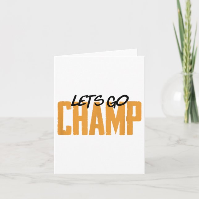Los geht's Champ' Box-Motivation  Karte (Vorderseite)