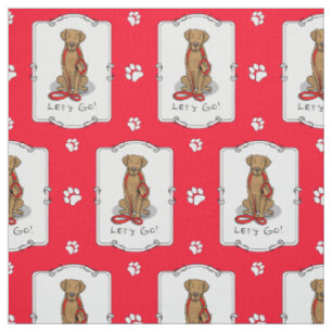 Los geht's! Chesapeake Bay Retriever spazieren füh Stoff