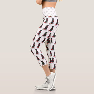 Los geht's! Flat-Coated Retriever Hund (schwarz) Capri Leggings