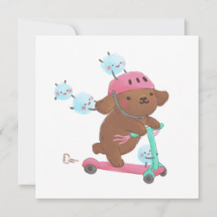 Los geht's Illustration Einladung