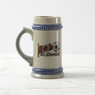 Los geht's, Kanada Fußballfan Bierglas