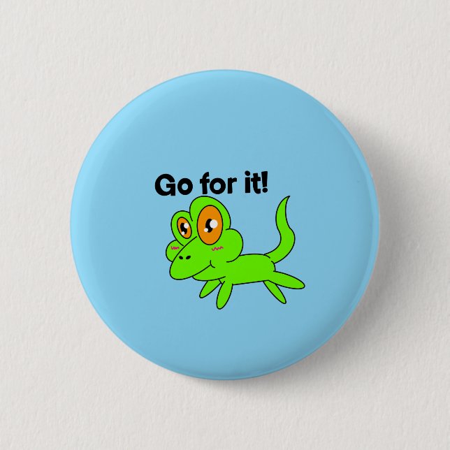 Los Geht's Knopf  Button (Vorderseite)