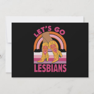 Los geht's Lesben LGBTQ Stolz Monat Cowgirl Einladung