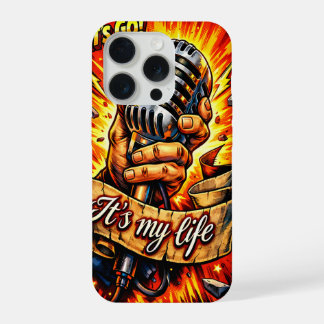 Los geht's! Rock- und Musik-inspirierte Comic-Book iPhone 15 Pro Hülle