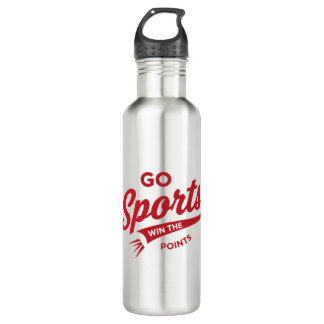 Los geht's Sport Gewinnt die Punkte Edelstahlflasche