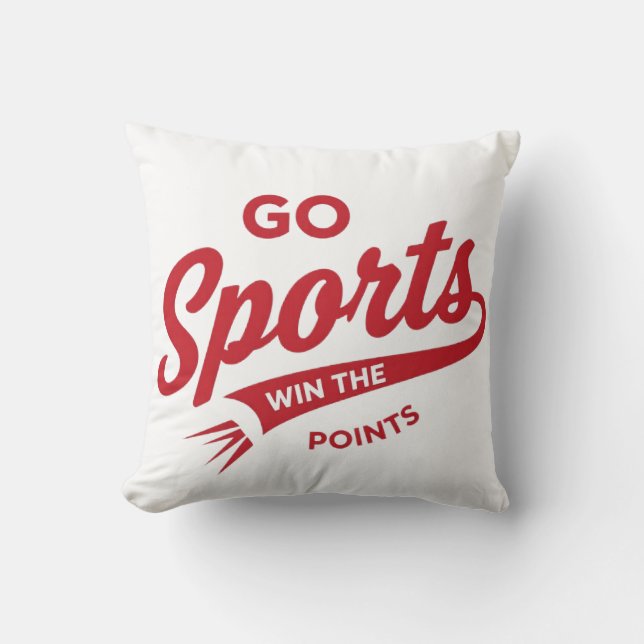 Los geht's Sport Gewinnt die Punkte Kissen (Vorderseite)