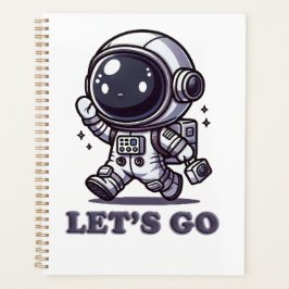 Los geht's – Süßes Astronauten-Abenteuer-T-Shirt Planer