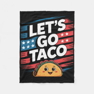 Los geht's Taco kneift immer Taco Lustiges Meme  Fleecedecke