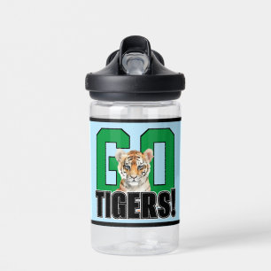 Los geht's Tigers! 2 personalisierte Kindersportma Trinkflasche