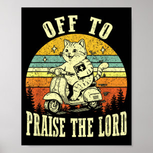 Los geht's, um den Herrn zu loben Lustiger Christ  Poster