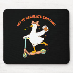 Los geht's, um die Emotionen des lustigen Gänse-Sc Mousepad