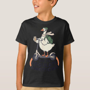 Los geht's, um die Emotionen lustiger Gans auf Sco T-Shirt