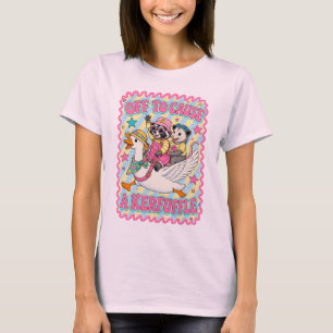 Los geht's, um einen Wirbel zu verursachen, dummer T-Shirt