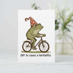 Los geht's, um einen Wirbel zu verursachen Frosch  Einladung