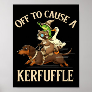 Los geht's, um einen Wirbel zu verursachen Frosch Poster