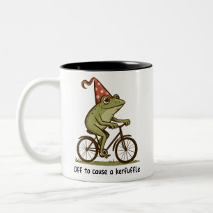 Los geht's, um einen Wirbel zu verursachen Frosch Zweifarbige Tasse