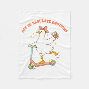 Los geht's, um Emotionen lustig zu regulieren Gans Fleecedecke