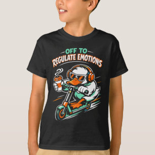 Los geht's, um Emotionen lustiger Entenroller Geis T-Shirt