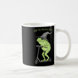 Los geht's zum Schreiben von IEPs Lustiger Frosch- Kaffeetasse