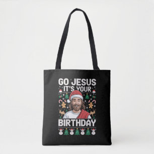 Los Jesus, es ist dein Geburtstag hässlicher Weihn Tasche