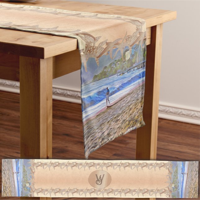 Los Muertos Beach 786 Mittelgroßer Tischläufer (Von Creator hochgeladen)