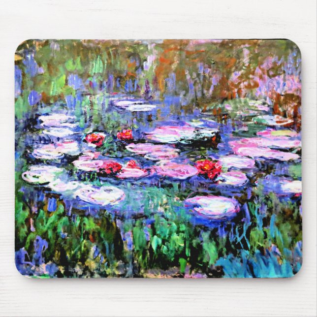 Los Nenufares (Seerosen) von Claude Monet, Mousepad (Vorne)
