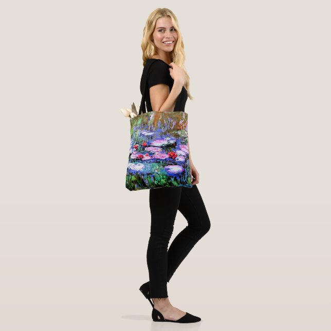 Los Nenufares (Seerosen) von Claude Monet, Tasche (Am Model)
