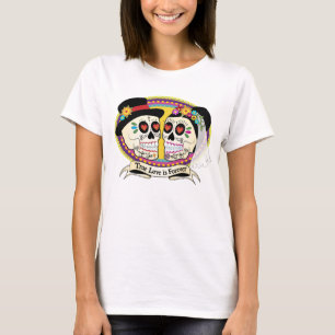 Los Novios Sugar Skull Ladys Shirt (Englisch)