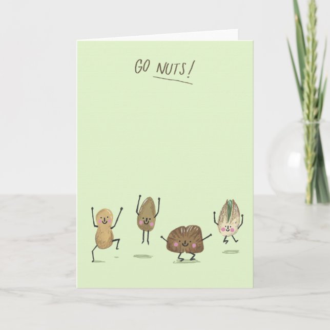 Los, Nuts! Greetings Card Karte (Vorderseite)