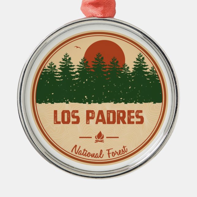 Los Padres National Forest Ornament Aus Metall (Vorne)