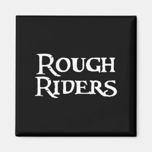 Los Rough Riders Football Baseball Basball Cheer Magnet
