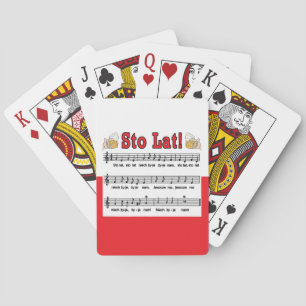 Los! Song mit Bierbraun-Tasse Spielkarten