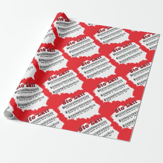 Los! Song Polnischer Karte Geschenkpapier (Ungerollt)