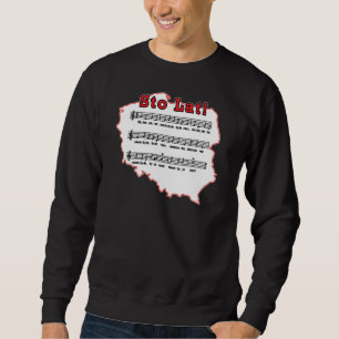 Los! Song Polnischer Karte Sweatshirt